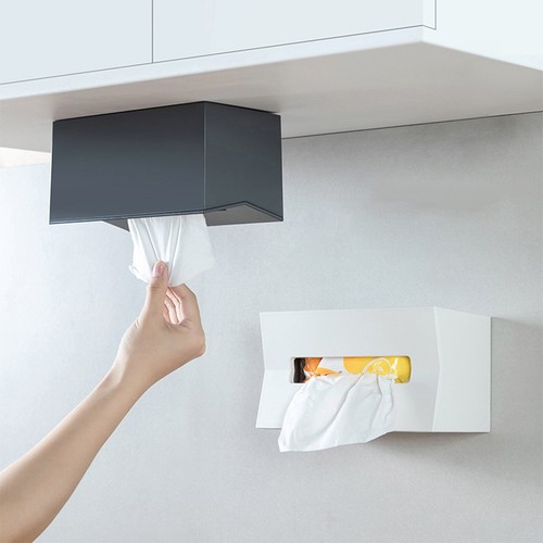 Wall mounted tissue box - tissue, holder
