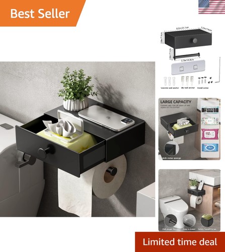 Toilet paper holder with - toilet, shelf